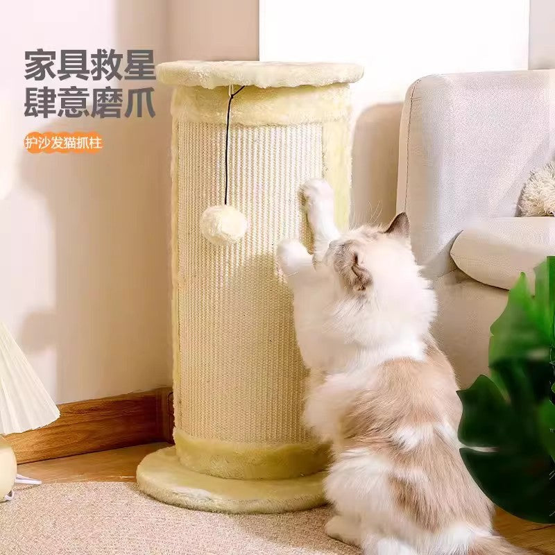 Why a Wall-Mounted Sisal Scratching Post Beats a Floor Cat Tree
