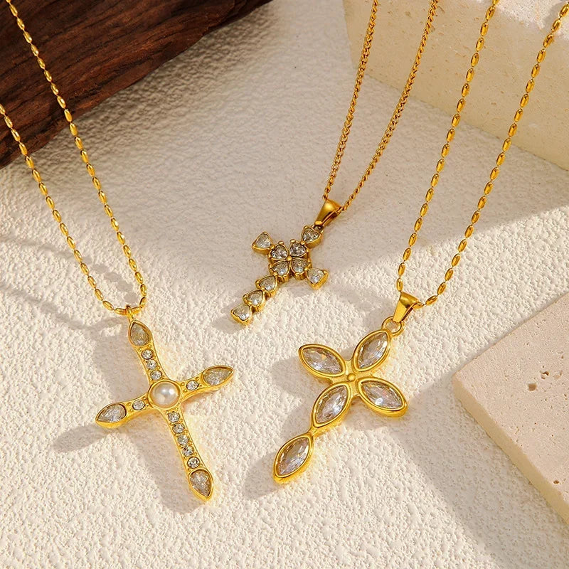 Why an 18K Gold Plated CZ Cross Necklace is the Ultimate Everyday Accessory