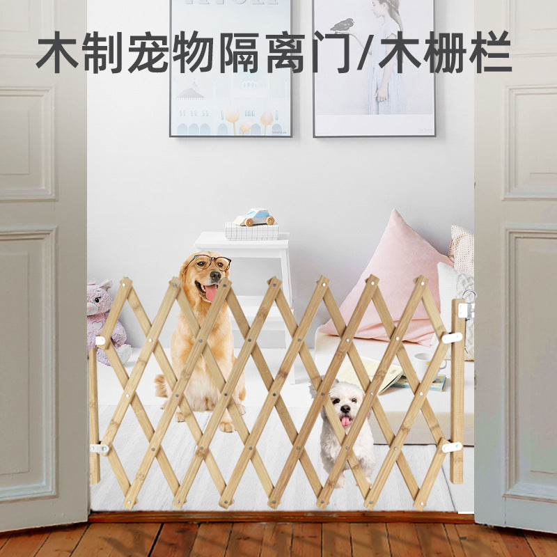 Why a Foldable Wooden Pet Gate Beats Installing a Door