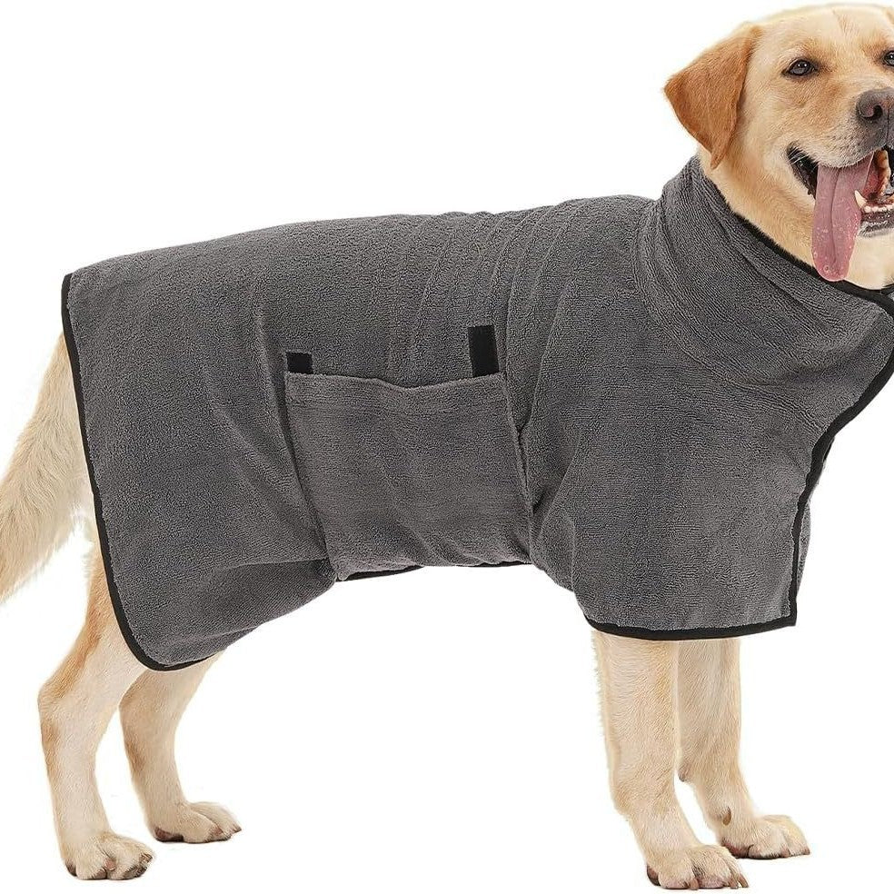 Why an Absorbent Pet Bathrobe Ends the Shake-Off