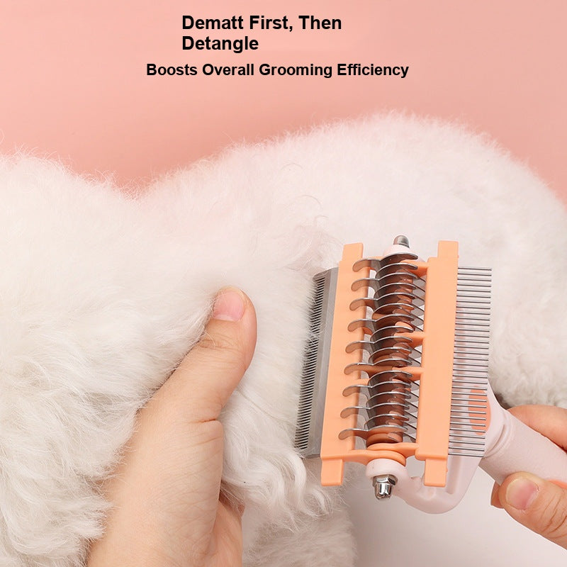 Pet Detangling Comb Dogs Cats - Multifunctional Three