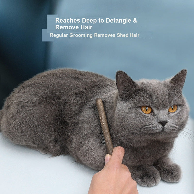 Wood Wand Pet Grooming Brush Comb