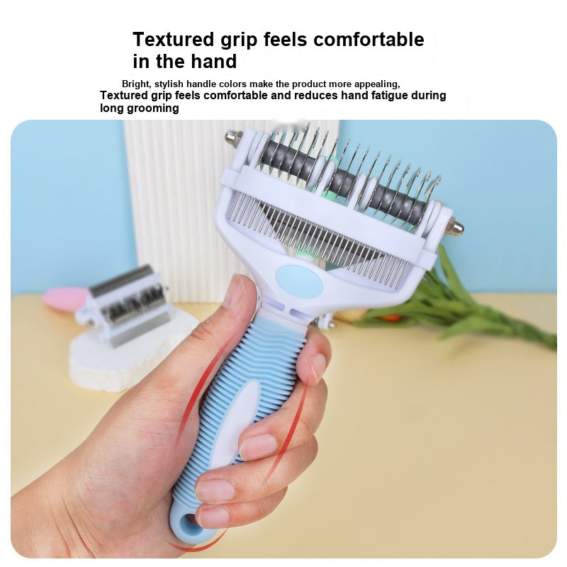 Multifunctional Dog Detangling Comb - Hair Removal Tool